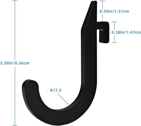 8PSC مرفقات حامل رف القرفصاء، خطاف حديد لرف الطاقة، خطاف تخزين DIY لأطواق المقاومة وأطواق الحديد وإكسسوارات الصالة الرياضية in Kuwait