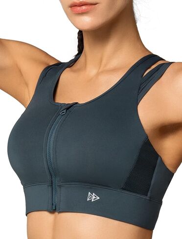 yvette High Impact Sports Bra y-back دعم عالية الدعم حمالات الرياضة للنساء ، البحرية الأزرق in Kuwait