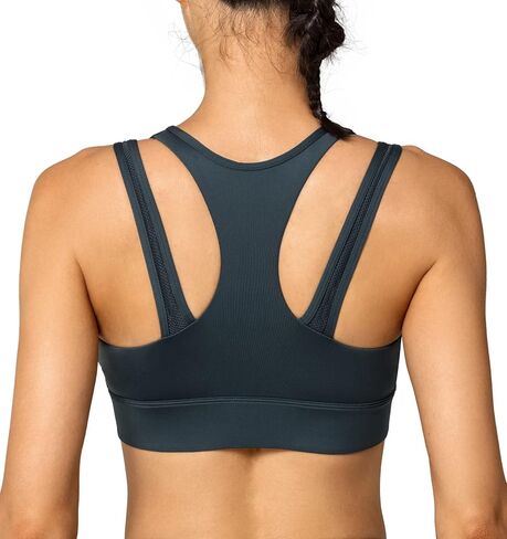 yvette High Impact Sports Bra y-back دعم عالية الدعم حمالات الرياضة للنساء ، البحرية الأزرق in Kuwait