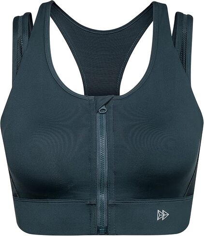 yvette High Impact Sports Bra y-back دعم عالية الدعم حمالات الرياضة للنساء ، البحرية الأزرق in Kuwait