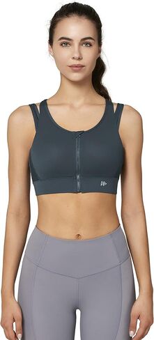 yvette High Impact Sports Bra y-back دعم عالية الدعم حمالات الرياضة للنساء ، البحرية الأزرق in Kuwait