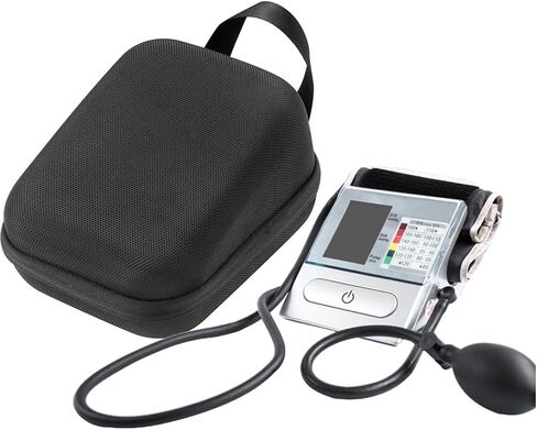 Portable Hard Case for OMRON 3 and 10 Series BP786 BP786N BP785N BP7100 Silver BP5250 Bronze BP5100 5 Series BP7250 Blood Pressure Monitors, Black Case Only in Kuwait