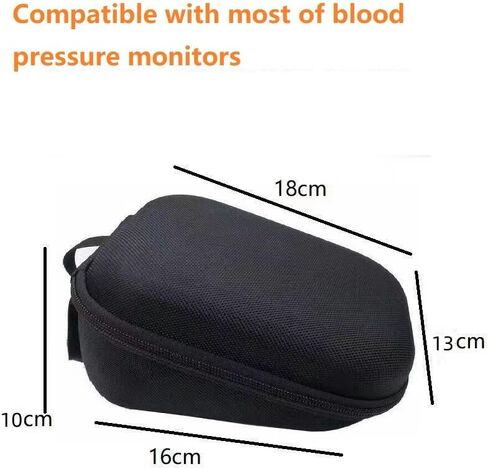 Portable Hard Case for OMRON 3 and 10 Series BP786 BP786N BP785N BP7100 Silver BP5250 Bronze BP5100 5 Series BP7250 Blood Pressure Monitors, Black Case Only in Kuwait