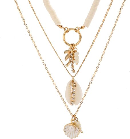 Dreuyet Bohemian Starfish Necklace for Women Cute Large Starfish Statement Choker Necklace Sea Shell Summer Beach Necklace Summer Beach Holiday Beach Surfer Jewelry in Kuwait