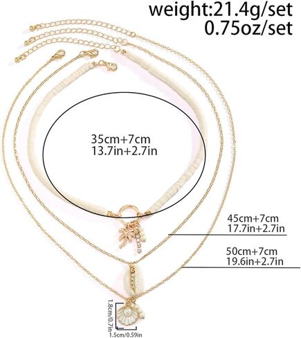 Dreuyet Bohemian Starfish Necklace for Women Cute Large Starfish Statement Choker Necklace Sea Shell Summer Beach Necklace Summer Beach Holiday Beach Surfer Jewelry in Kuwait