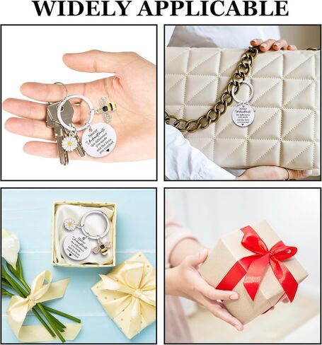 Sunflower Inspirational Bee Keychain Appreciation Gifts Motivational Thank You Gifts for Teacher Women in Saudi Arabia
