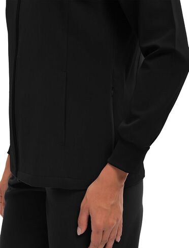 Scrub Jacket for Women, Zip Front Warm-up Uniform Coat with 4 Pockets, Ultra Soft and Durable in Saudi Arabia