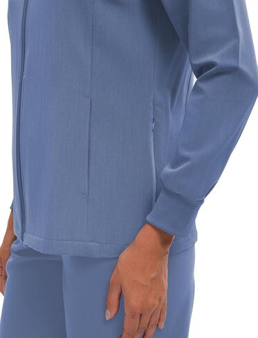 Scrub Jacket for Women, Zip Front Warm-up Uniform Coat with 4 Pockets, Ultra Soft and Durable in Saudi Arabia