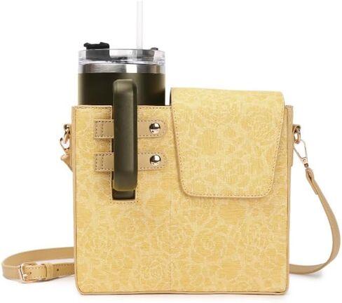 Stanley Cup Purse,Water Bottle Crossbody with Cup Holder,Outdoor Portable Stanley Cup Bag,Adjustable Shoulder Strap in Kuwait