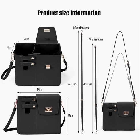 Stanley Cup Purse,Water Bottle Crossbody with Cup Holder,Outdoor Portable Stanley Cup Bag,Adjustable Shoulder Strap in Kuwait