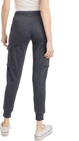 GoodThreads Women's Ultra Soft Fleece Midweight Disual Solid Cargo Pants in Kuwait