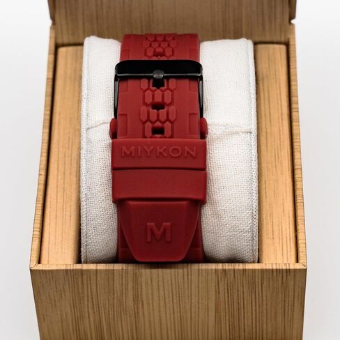 Miykon Diver Style Silicone Watches for Men - 48mm Ion Plated Men Watches with Scratch Resistant Glass - 100ft Water Resistant Men's Wrist Watches with Easy to Read Dial & Luminous Hands in Saudi Arabia