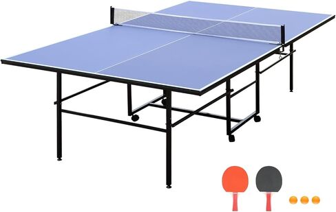 طاولة تنس الطاولة بينكليون ، طاولات ping pong - أدوات ألواح 12 ملم - طاولة تنس داخلية احترافية مع 2 مجاذيف تنس و 3 كرات - وضع التشغيل in Saudi Arabia