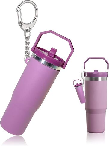 سلسلة مفاتيح كأس Laekou Mini متوافقة مع كأس ستانلي ، سلسلة مفاتيح Holder Holder اللطيفة للحقيبة على ظهر حقيبة المحفظة in Saudi Arabia