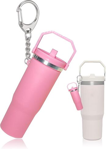 سلسلة مفاتيح كأس Laekou Mini متوافقة مع كأس ستانلي ، سلسلة مفاتيح Holder Holder اللطيفة للحقيبة على ظهر حقيبة المحفظة in Saudi Arabia