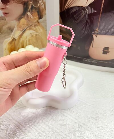 سلسلة مفاتيح كأس Laekou Mini متوافقة مع كأس ستانلي ، سلسلة مفاتيح Holder Holder اللطيفة للحقيبة على ظهر حقيبة المحفظة in Saudi Arabia
