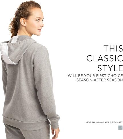 سترة بغطاء رأس بسحاب كامل من الصوف للسيدات من Augusta Sportswear لثلاثة فصول in Kuwait