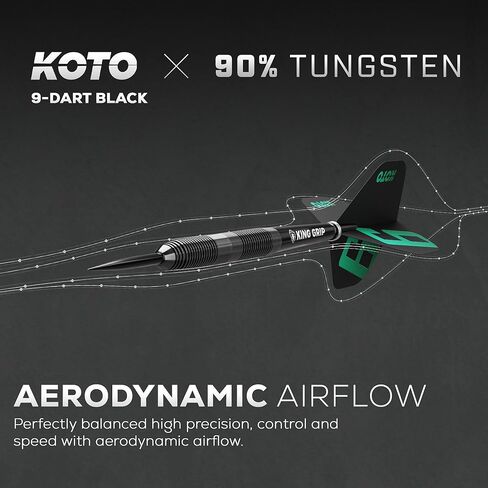 Koto 9-Dart Black 90 ٪ السهام 23 جم in Kuwait
