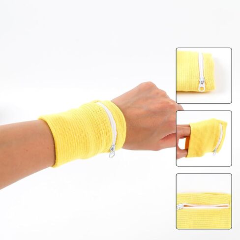 10 قطع من محافظ المعصم، حقيبة مع سحاب، سوار معصم، محفظة معصم، حامل مفاتيح، جيب لبطاقة المفاتيح، أكياس تخزين العملات المعدنية، 10 ألوان in Kuwait