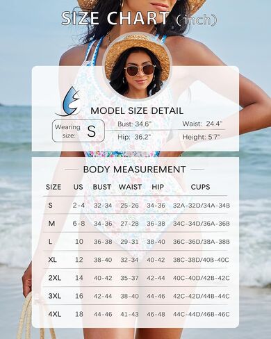 Women Modest One Piece Swimsuit - Floral Tummy Control Bathing Suit Whip Stitch Double Straps V Neck Monokini Teens in Saudi Arabia
