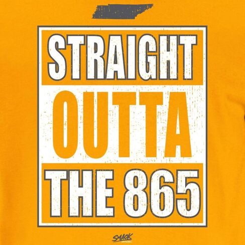 Smack Apparel Straight Outta The 865 T-Shirt for Tennessee College Fans (SM-5XL) in Saudi Arabia