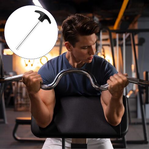 2 PCS Weight Stack Pin, Pin Tensile 3/8 Inch Diameter 4.4 Inch Locking Space Weight Lifting Machine Pins, Gym Pin Heavy Duty Replacement Home Gym Exercise Machine Parts Accessories in Saudi Arabia