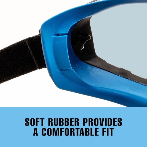 SolidWork Safety Goggles Anti-Fog Clear Lens with Adjustable Elastic Headband. Protective Eyewear for Men & Women in Saudi Arabia