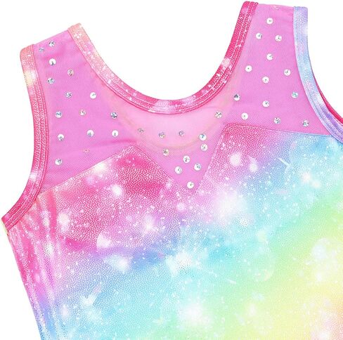 XFGIRLS Gymnastics Leotards for Girls Glitter Dancewear with Matching Shorts Set in Saudi Arabia