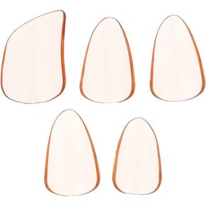 5Pcs Pipa Finger Picks Guzheng Finger Plectrum Transparent Nail Picks Pipa Accessories for Lovers Beginners (Orange) Size S
