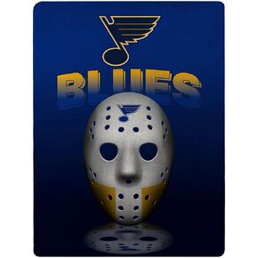 NORTHWEST NHL St. Louis Blues Grids Super Plush Micro Raschel Throw, 46-inches x 60-inches, Team Colors