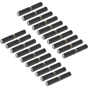 20 Pack Weld On Bullet Hinge, Steel Weldable Barrel Hinges for Trailer Ramp Gate, 3-1/8" x 1/2"