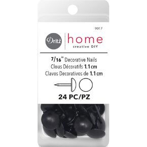 Dritz Upholstery Decorative Nails 7/16'' Black