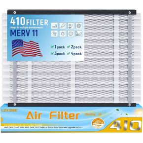 410 استبدال مرشح الهواء MERV 11 متوافق مع طرازات Aprilaire 1410 ، 1610 ، 2410 ، 2416 ، 3410 ، 4400 ، 16x25x4 مرشح الفرن ، 410 مرشح استبدال الهواء من المنزل بالكامل - 1 حزمة
