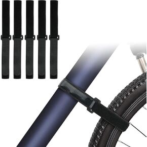 Bike Rack Straps,5 PCS Adjustable Bike Wheel Strap Durable Nylon Bicycle Mounting Strap Bike Straps for Rack for Car and Wall Mount
