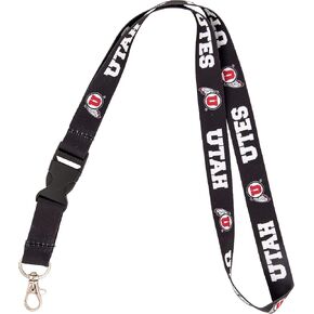 Desert Cactus University of Utah Utes Lanyard Car Keys ID Badge Holder Keychain Detachable Breakaway Snap Buckle (Lanyard B)