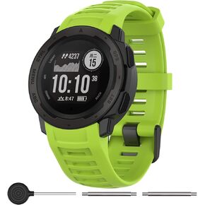 Band Compatible With Garmin Instinct Bands,Soft Silicone Replacement Bands for Garmin Instinct 2 / Instinct Esports/Solar/Tide/Tactical