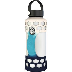 REUZBL Bottle Bumper Silicone Boot Sleeve Protector with Handle for Hydro Flask 32 oz, and Similar Stainless Steel 32 oz Water Bottles Accessories