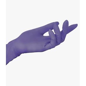 HALYARD Purple Nitrile Exam Gloves, Sterile Singles, Powder-Free, 5.9 mil, 9.5", Purple, Large, 52103 (Box of 100)