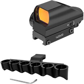 Gotical Machine 1" Low Profile Rifle Scope Rings for with Mossberg 500/590 Series Tactical Shotgun Mount