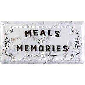Home Dynamix Cat Cora Printed Embossed Gentle Step Anti-Fatigue Kitchen Mat, 19.6"x39.3", Meals & Memories