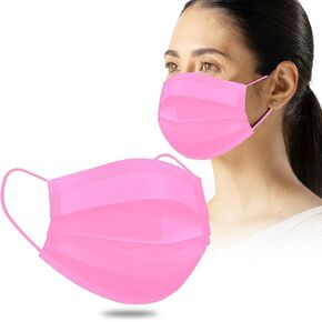 100 Pack 3 Ply Disposable/Filter Protection Face Masks for Adult Men Women