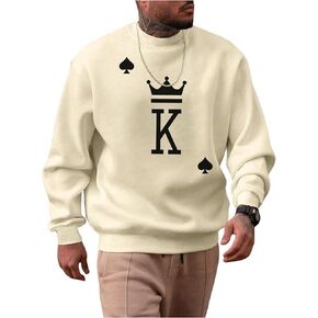 Men's Crewneck Oversized Sweatshirts Graphic Long Sleeve Pullover Top