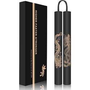 MARCOLO Upgraded Safe Foam Nunchucks for Kids and Beginners, Durable Training Nunchucks(BlackBlack)