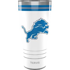 Tervis Traveler NFL Detroit Lions - Arctic Triple Walled Insulated Tumbler Travel Cup Keeps Drinks Cold & Hot, 30oz, Stainless Steel