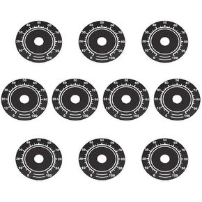 uxcell Rheostat Variable Transformer Potentiometer Control 0-100 Dial Face Plate 10pcs