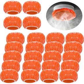 24Pcs Smoke Detector Covers, Elastic Fire Alarm Cover Smoke Detector Dust Covers Thickened Reusable Smoke Alarm Paint Cover Fit Most Models, Fire Alarm Dust Cover for Home Cooking & Baking
