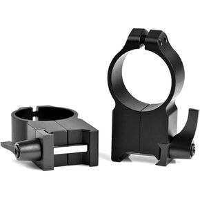 Warne 217LM Maxima Quick Detach Scope Rings, Sintered Steel, Vertical Split, 30 mm, Ultra High Matte