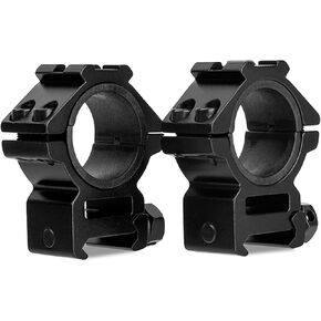 FOCUHUNTER Sparwod Scope Rings Mount Heavy Duty Medium Profile Tactical Scope Weaver for 20 mm Picatinny/Weaver Rail (1 Inch, Set of 2)