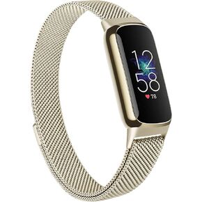 AMZPAS Metal Band for Fitbit Luxe Bands Women Men ، حزام استبدال Listband Loap Steel Steel Fitbit Luxe/Fitbit Luxe Edition Fitness and Wellness Tracker