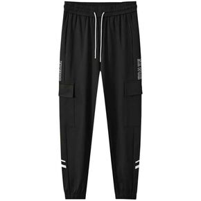 Men's Workout Athletic Running Tracksuit Pants Casual Cargo Jogger Pants Sweatpants